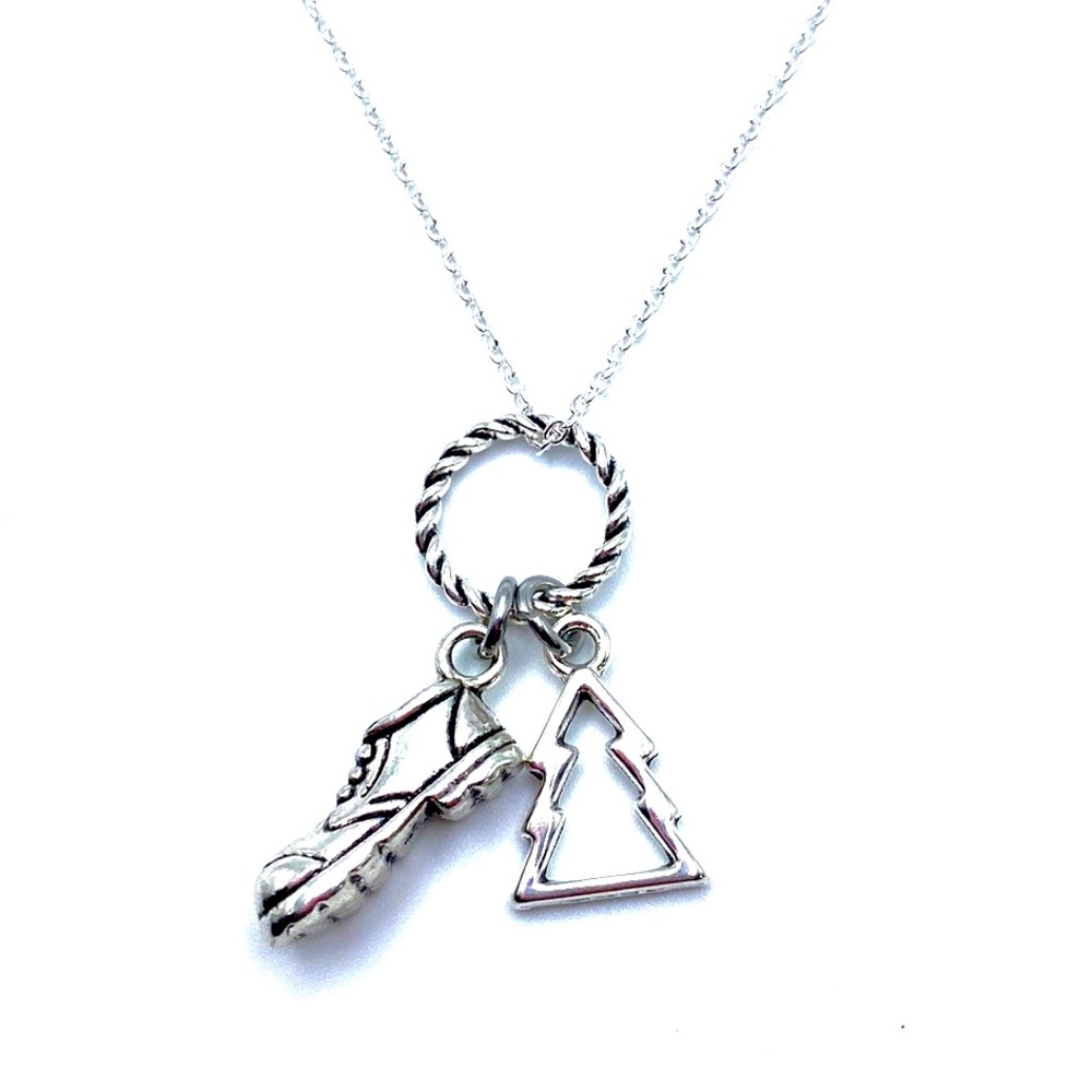 Hiking Charm Necklace Hiker